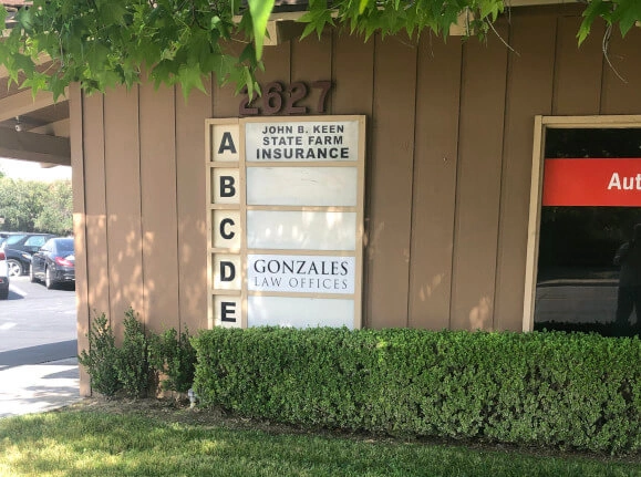 Exterior view, Gonzales Law Offices, San Bernardino, California